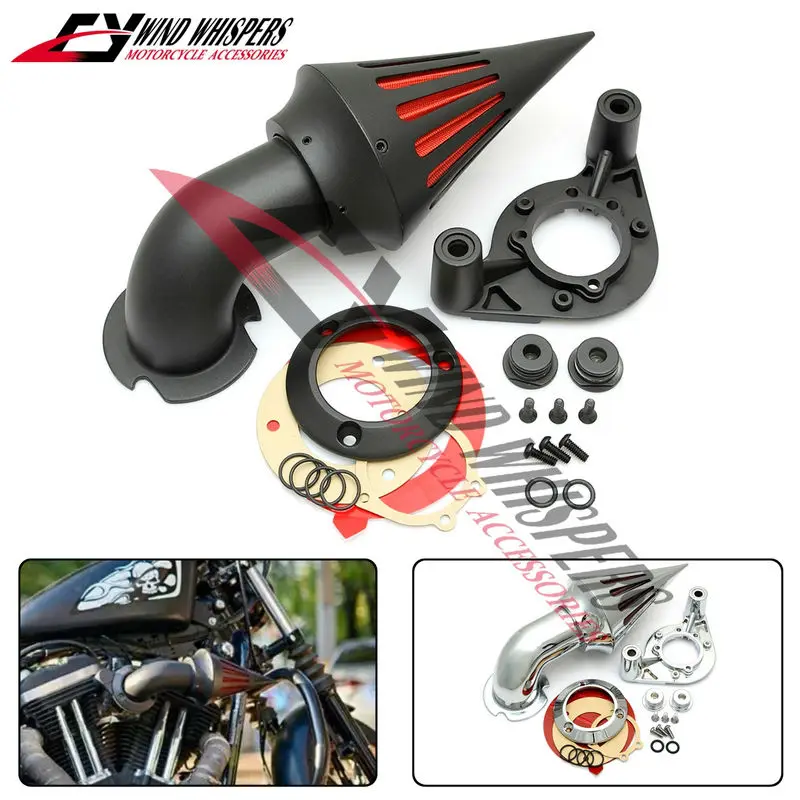 

2 Colours Motorcycle Modified Spike Air Cleaner Intake Filter Fits For Harley 1200 883 48 XL XLH1200 Sportster