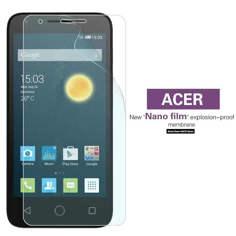 Высококачественная Взрывозащищенная нано-мягкая пленка для Alcatel Dawn 5027D 1060D 3020 3040