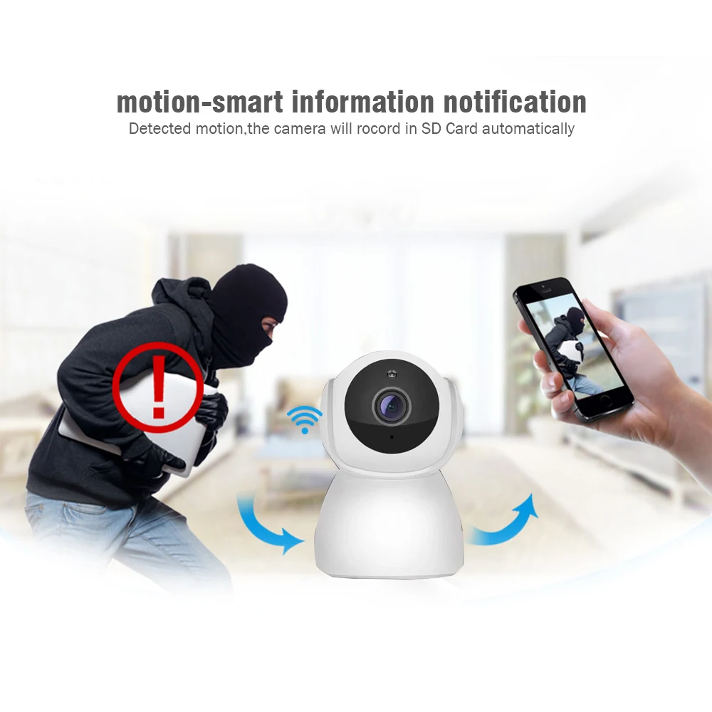 Безопасность HD 1080P WIFI ip камера 2mp 180 Рыбий глаз 720P ночное видение IR 10M 2 полосная