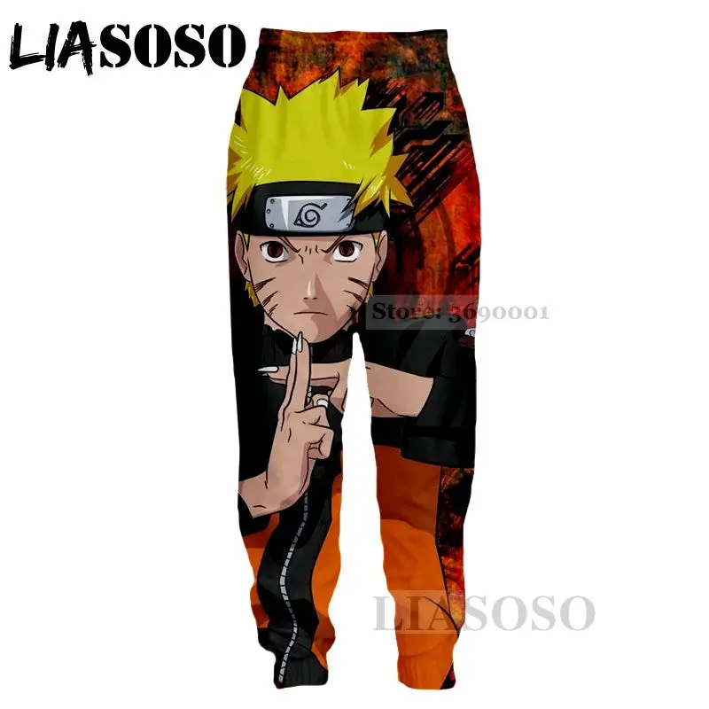 

LIASOSO 2018 New 3d Print Unisex Men Women Sweatpants AnimeNaruto Uzumaki Naruto Casual Harajuku Sweat Pants Joggers pants X0325