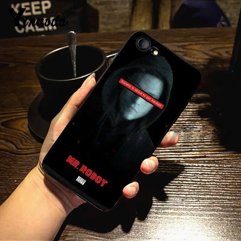 Yinuoda Mr Robot первоклассные аксессуары для телефонов Чехол для iPhone X 6 7 6s 7plus 8 8Plus XS XR 5C SE 11 11pro 11promax