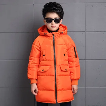 

New Boys Winter Jacket Hooded Thickness Fashion Boy Coats Manteau Garcon Children's Winter Jackets 6BBT025