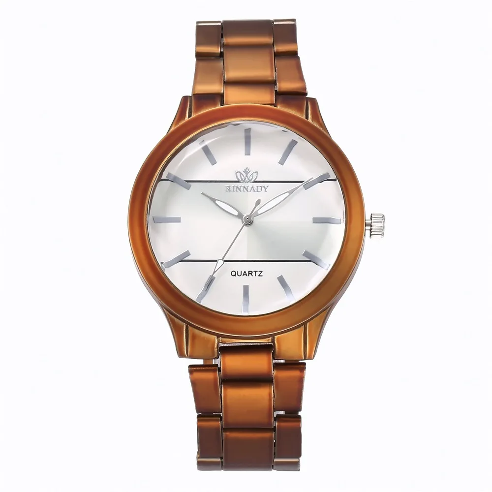 

2019 New Men and Women Fashion Colorful Alloy Parallel Line Steel Belt Wrist Watch Casual Quartz Watch Men and Women Models Blue