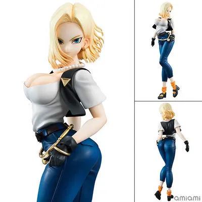 

Dragon Ball Artificial Person 18 Japanese Anime Figures Action Toy Figures Pvc Model Collection For Christmas Birthday Gift