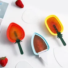 Домашние Еда Класс силиконовая форма для льда «формы для крема 3 мороженого на палочке формы Морозильник Мороженое бар формы, тем самым позволяя зернам раскрыться палочек для фруктового мороженного#25