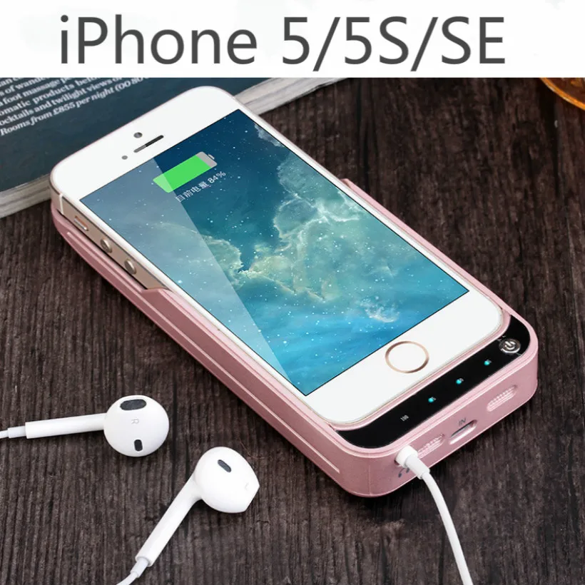 

Чехол с внешним зарядным устройством, 4200 мА · ч, для iPhone 5, 5S, 5C, SE