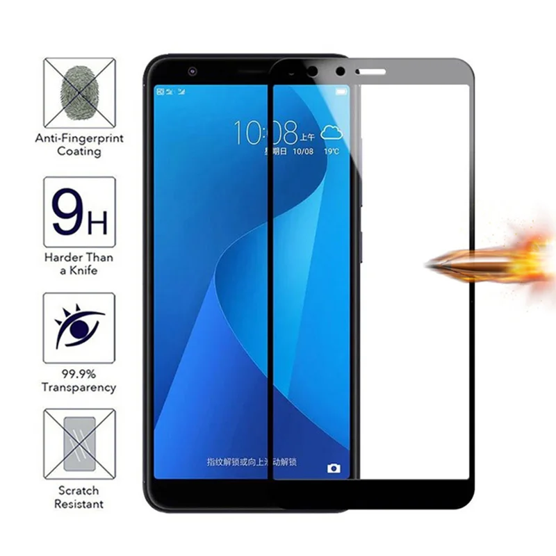 Защитное стекло для Asus Zenfone 4 Max ZC520KL ZC554KL закаленное с полным покрытием селфи ZD553KL