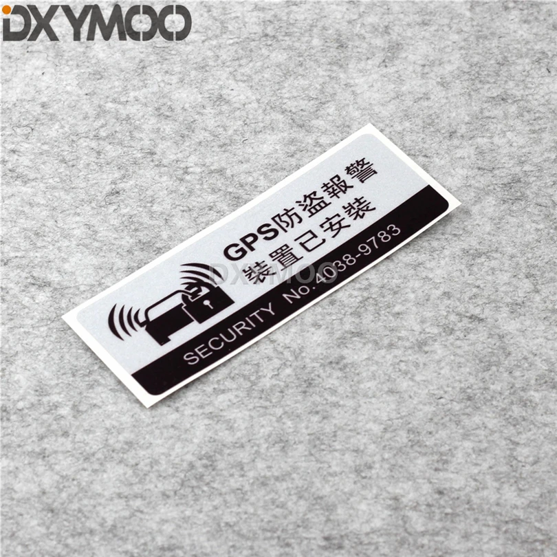 2PCS Car Stickers Vinyl Tape Warning GPS Security Vehicle Auto Truck Window Motorcycle Body Oil