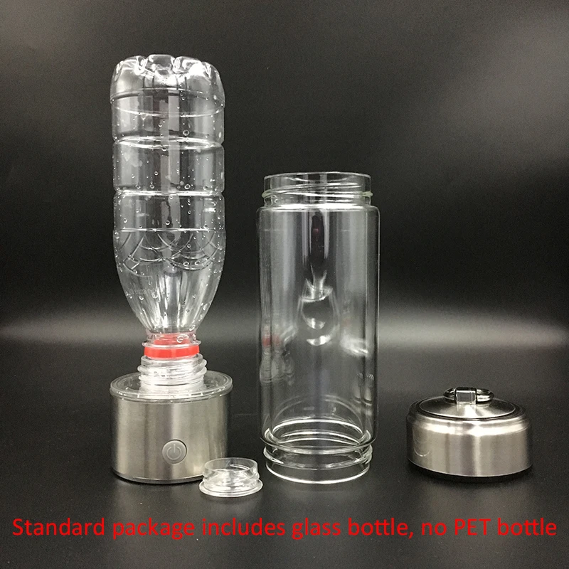 

SPE PEM membrane Hydrogen Rich Water Bottle Titanium Ionizer Hydrogen Generator Water Maker Removable cap for PET bottle