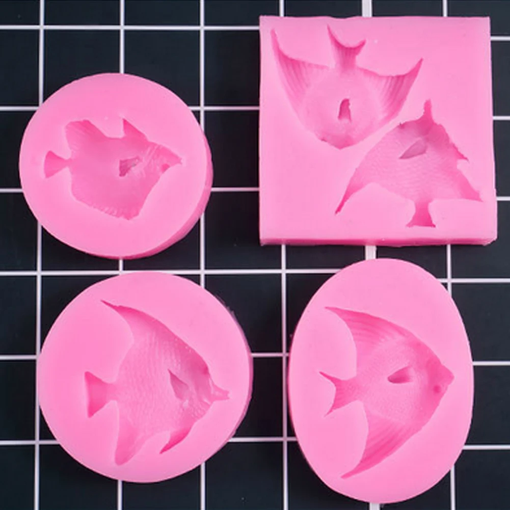 Торт марлиновых Силиконовые Помады Mold Diy выпечки формы для торта шоколад желе