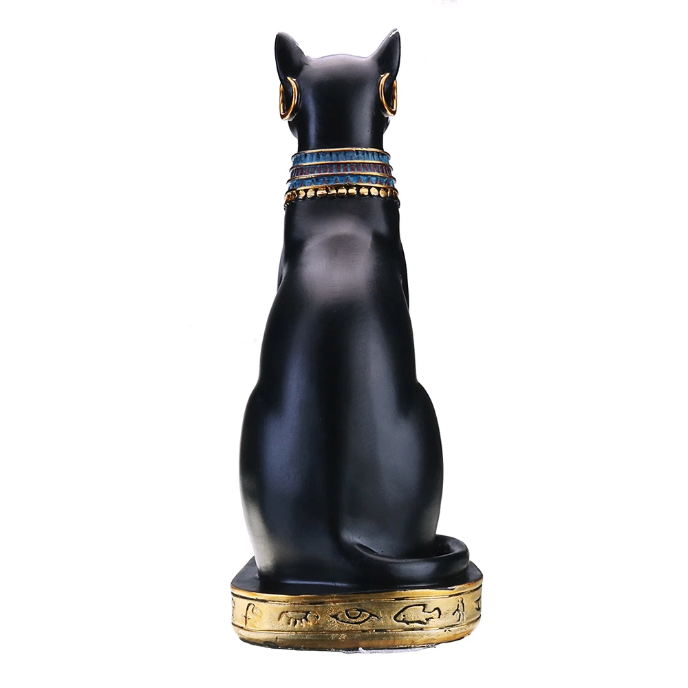 

Small Vintage Egyptian Cat God Jewelry Resin Crafts Wine Cabinet Household Lucky Decoration Hot Gift