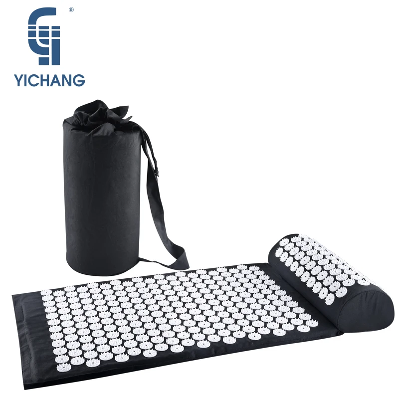 Superman massage mat acupuncture fitness yoga set bag acupressure cushion shakti back pain foot mat