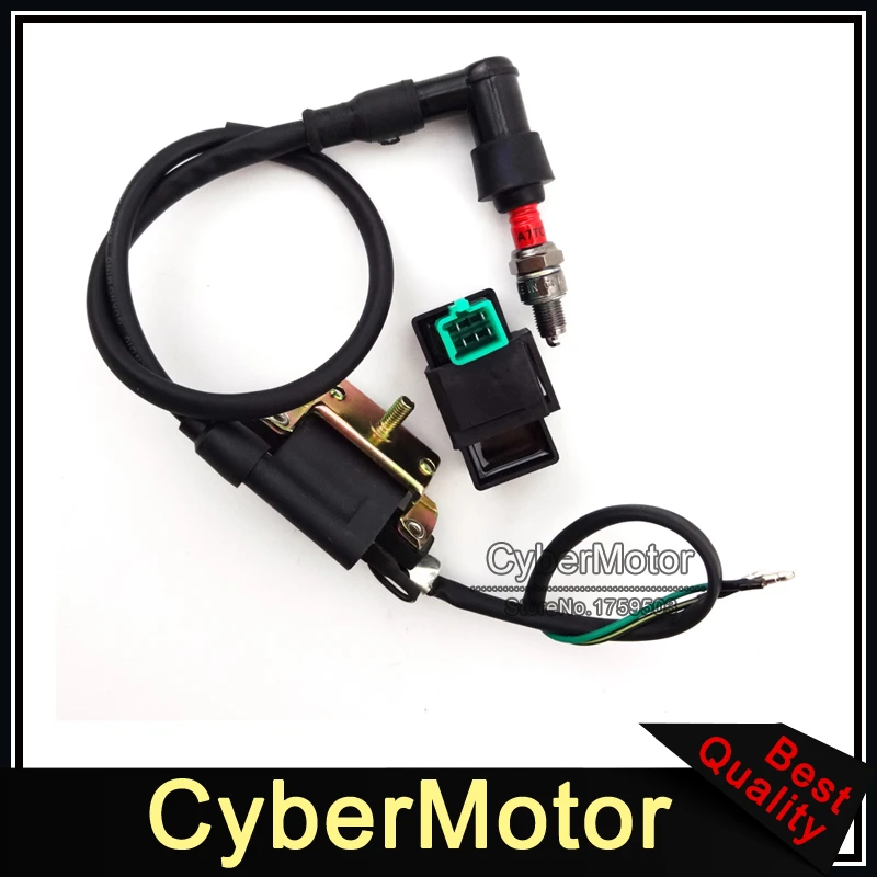 

Racing Ignition Coil AC CDI Box A7TC Spark Plug For 50cc 70cc 90cc 110cc Engine Chinese ATV Quad 4 Wheeler Pit Dirt Trail Bike