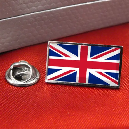 custom metal badges low price UK United Kingdom Flag Lapel Pin Badge