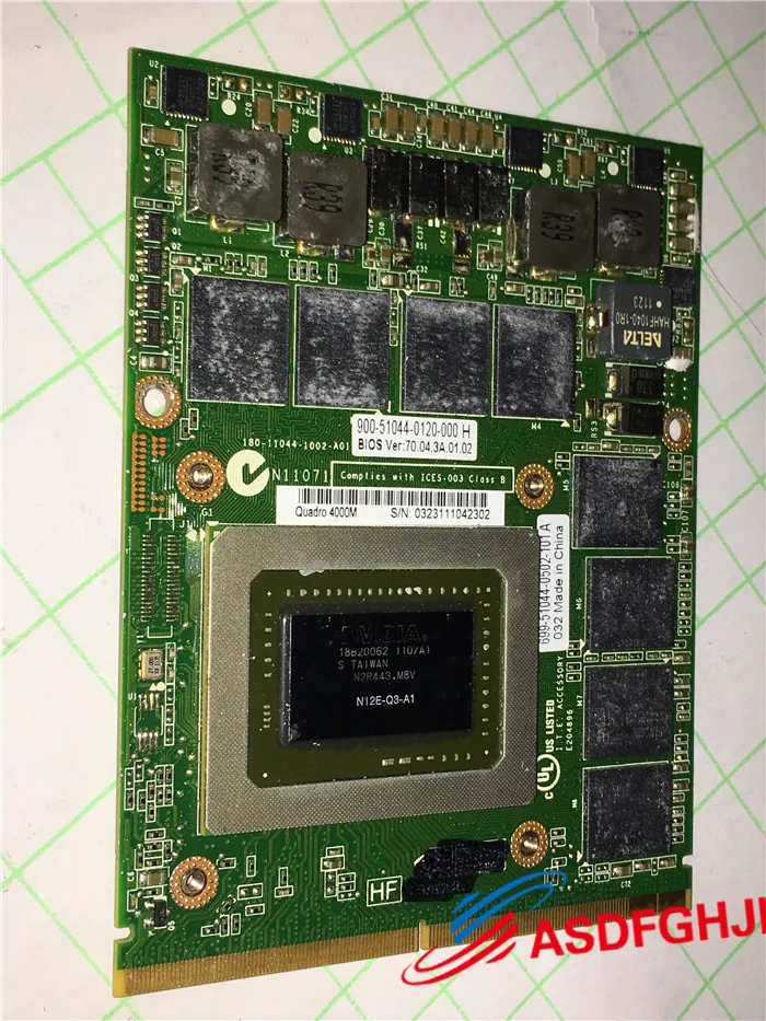 Оригинал для DELL PRECISION M6600 QUADRO 4000M 2 Гб 0HGXY3 HGXY3 полностью протестирован | Компьютеры и