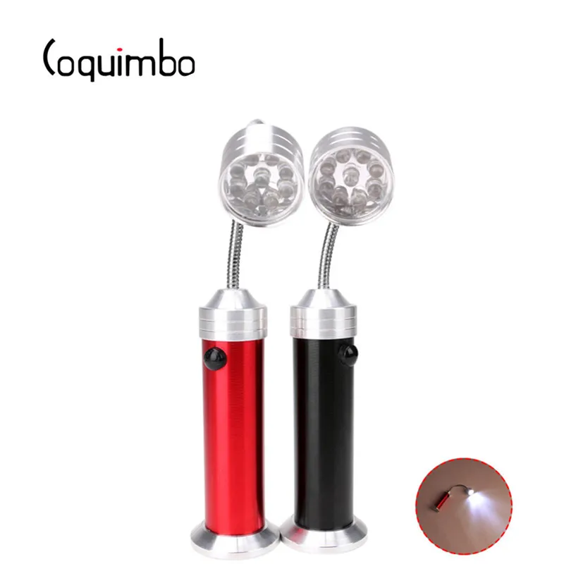 

Coquimbo Metal 9 LED Desk Lamp For Reading With Flexible Neck Magnet Night Light Battery Operated Table Lamp For Reading