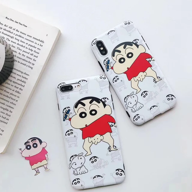 ZMASI Cute Crayon Shin chan Phone Case for iPhone X Cases for iPhone 7