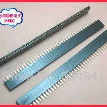 Высокое качество 4000 контакты = 1*40 P 2,54 шаг Однорядный женский контактный разъем/40 P 2,54 разъем 100 шт./лот