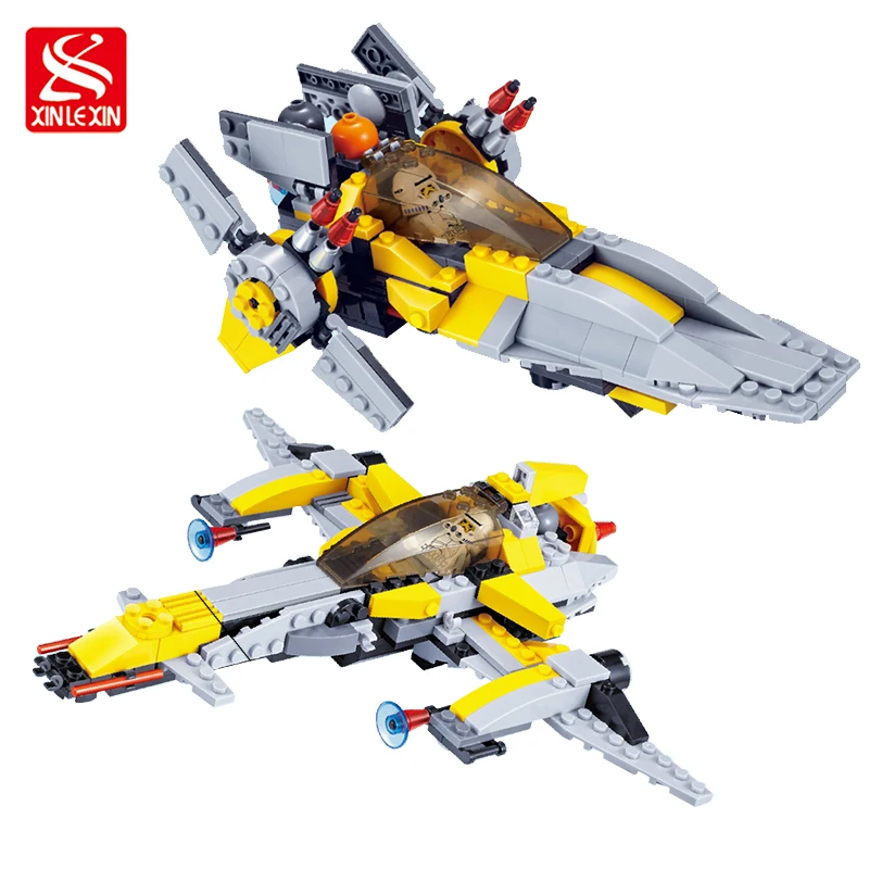 

293pcs Star Wars 2 in 1 Spaceship Fighter Clone Wars Starwars troopers Ships Building Blocks Compatible with 05032