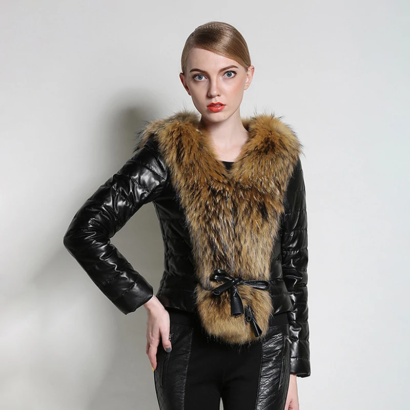 New Women Fashion Autumn Winter Faux Leather Black Long