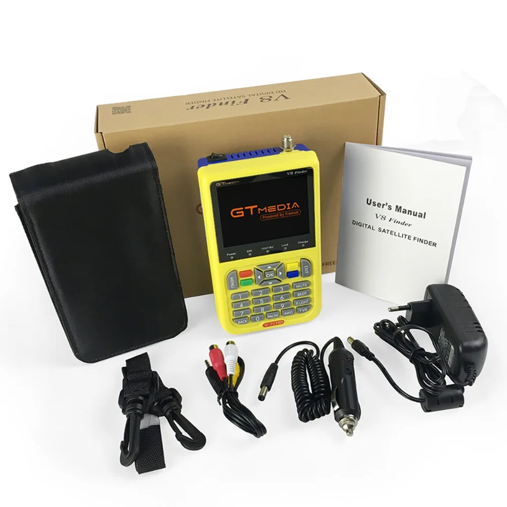 

GTMEDIA V8 Finder digital satellite Finder HD DVB-S2 High Definition 3.5" LCD Satellite Finder MPEG-2 MPEG-4 Freesat