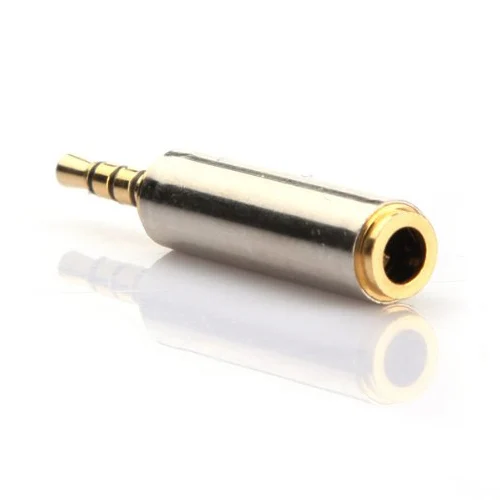 

HFES New 2.5mm Male To Female Audio 3.5mm Headphone Jack Adapter Converter Gold