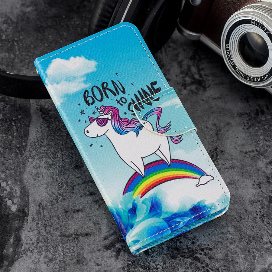 Honor 7C Pro Da Trường Hợp trên cho Coque Huawei Honor 7C Pro Bìa cho Huawei Y7 Thủ 2018 Bao Gồm Ví lật Đứng Trường Hợp Điện Thoại phone case for huawei