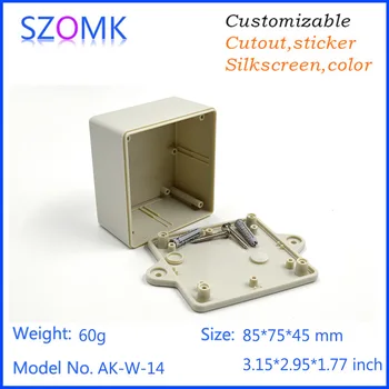 

4 piece szomk enclosure electronics wall mounting plastic box electrical junction box plastic instrument case80*75*45mm