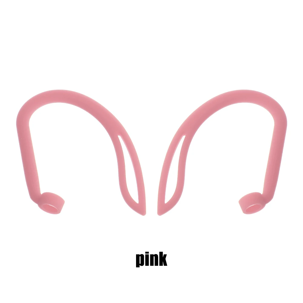 Для Apple AirPods силиконовые беспроводные наушники для AirPods защитные аксессуары защита ушные крючки спортивные анти-потеря ушной крючок - Color: Pink