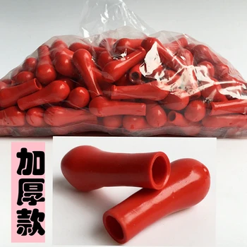 

100 pcs Thick red head latex Ladder dropper Dropper with red rubber latex cap Dropper head