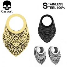 Casvort, Новое поступление, модные серьги, туннель, ювелирные изделия для тела, пирсинг, ушные измерительные приборы, расширитель, пара, 2 шт. в партии