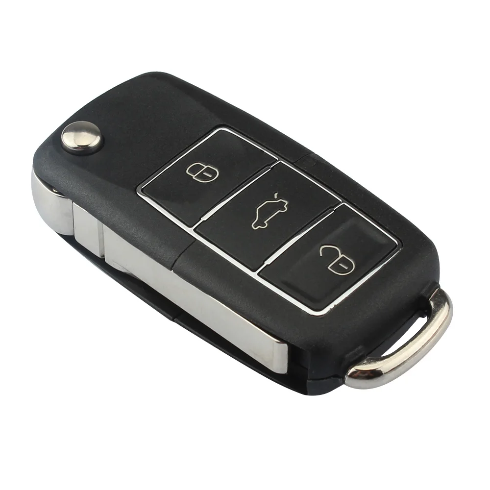 

QWMEND 3 Colour 3Buttons Car Remote key shell Fob For VW Golf Plus Jetta Touran Tiguan EOS Sirocco Jetta 1995-2011 Car Key