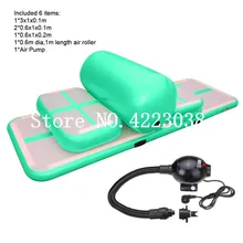 Набор(4 airtrack+ 1 ролик+ 1 насос), надувной коврик, Тренировочный Набор Airtrack для домашнего использования, герметичный воздушный трек