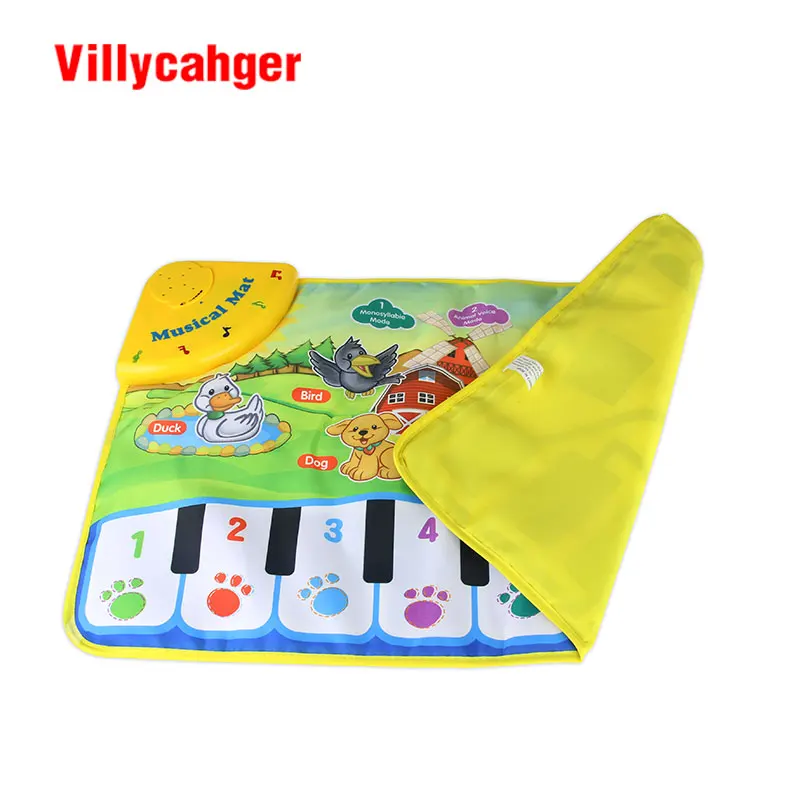 Детский музыкальный коврик с 8 клавишами 60x37 см|carpet seaming|toy testerstoy lamb |