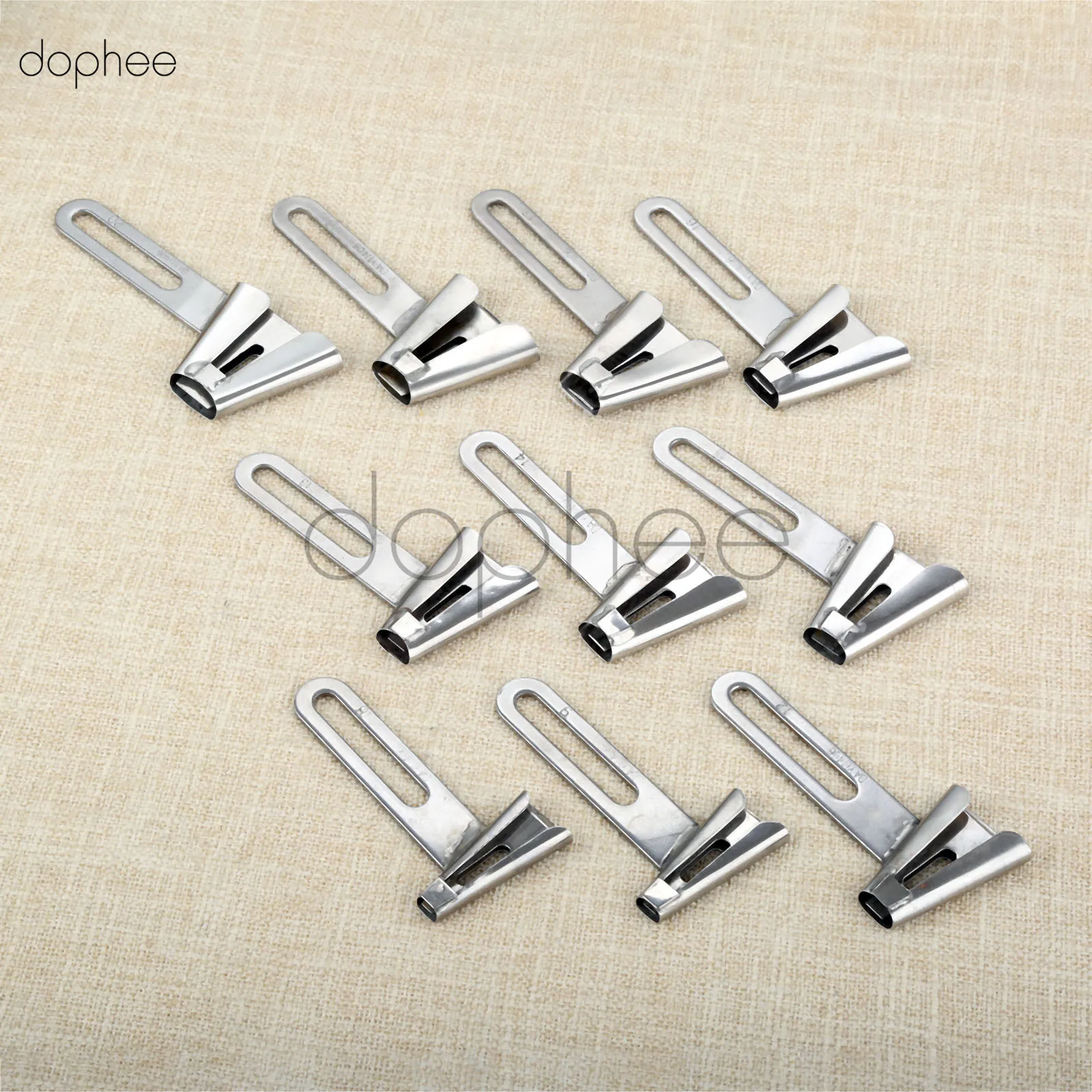 

dophee 1pc 406 Belt loop Folder for Belt Loop Machine with cutter JinLei hemmer used for 2 or 3 needle CoverStitch Machine