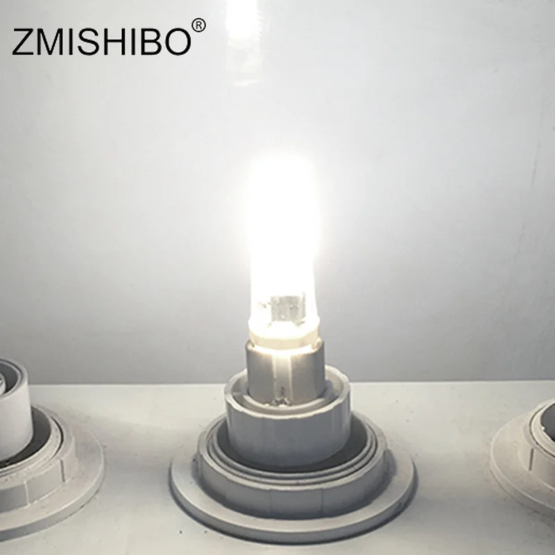 ZMISHIBO, 5 шт., теплый/холодный белый светодиодный COB G4/G9, ламповый светильник, силикагель, 220-240 В, ламповый диммер, COB, сменный, 30 Вт, галогенный светодиодный светильник