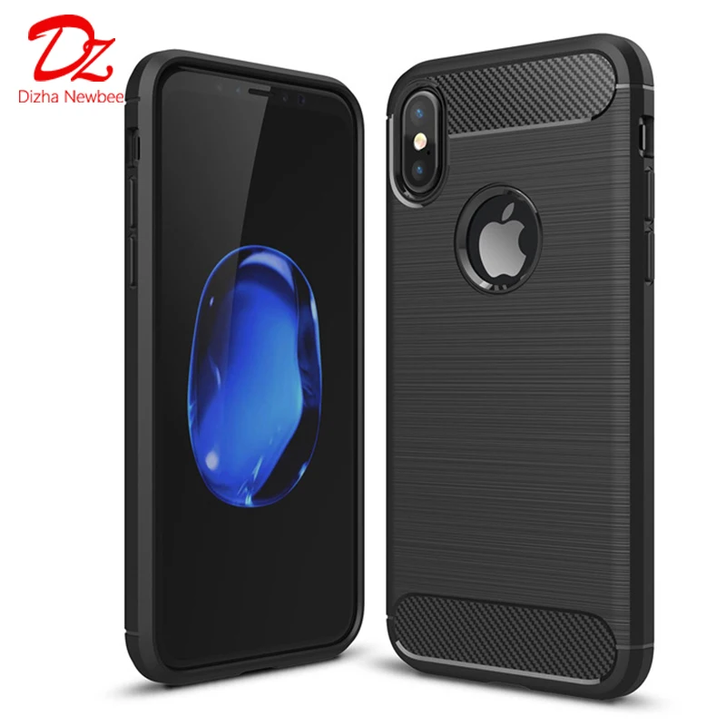 cheap Dizha case for iphone 6s X 10 6 Carbon fiber silicone soft TPU cover for iphone 5 5s SE case conque cover for iphone 7 8 plus