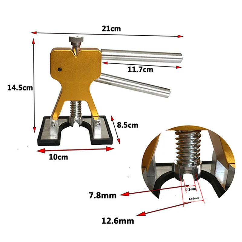 Goede Gereedschap Kits auto tool Verveloos Dent repair tool dent puller Lifter + 18 Tabs Hagel Dent Removal Tool