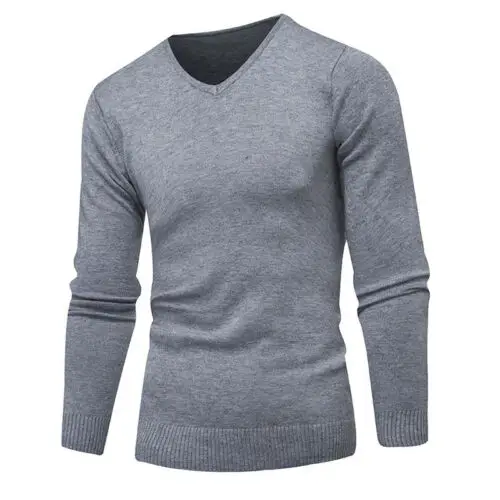 A-dark gray Модный пуловер с высоким воротником для отдыха, теплый вязаный свитер на осень и зиму - Цвет: A-dark gray