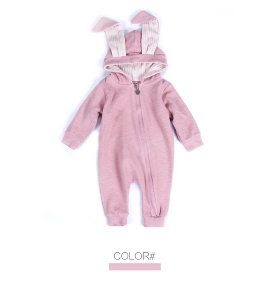 Детские комбинезоны в стиле кролика; комбинезон для новорожденных; милый комбинезон с рисунком кролика для маленьких девочек и мальчиков; одежда для малышей; костюмы с кроликом