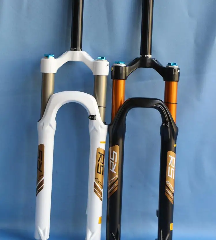 Air fork mountain bicycle parts alloy bicycle fork oil gas susupension
