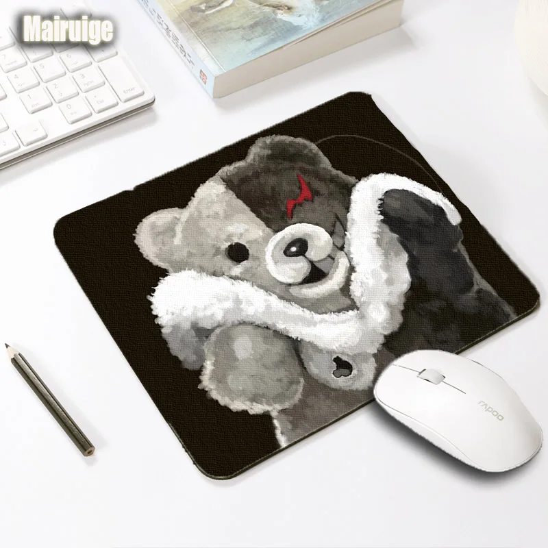 

Mairuige Creative Diy Mouse Pad Danganronpa Monokuma Mousepad 250x290x2MM Anime Game Pad Washable Anti-skid Rubber Table Mats