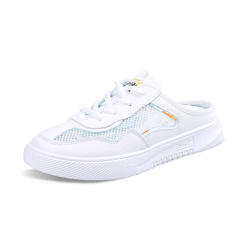 

Women sneakers shoes 2019 fashion summer casual ladies shoes cutouts lace canvas hollow mesh breathable platform flat shoes