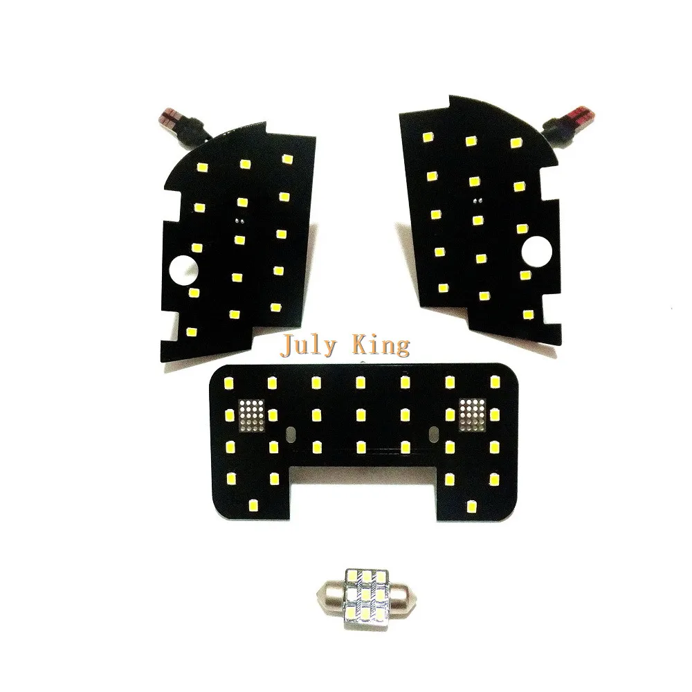 

July King 6000K LED Car Interior Reading Lights Case for Hyundai Elantra 6th 2017+, 2835SMD 66LEDs, 4 pcs/set, High Brightness
