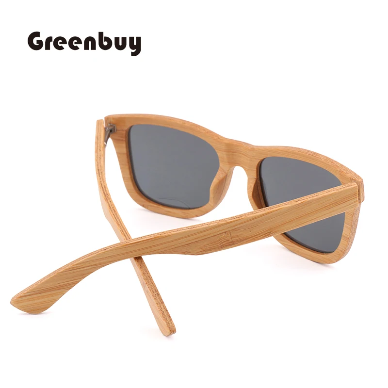 Bois de bambou винтажный de haute qualitte a la основной de lunettes de soleil cadre en bambou fait la main de Los Hombres