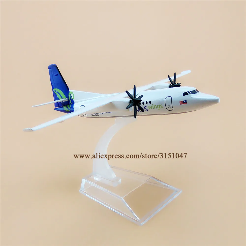 16 см металлическая воздушная Малайзия MAS MASwings FOK Fokker F 50 F50 Airlines Airways модель