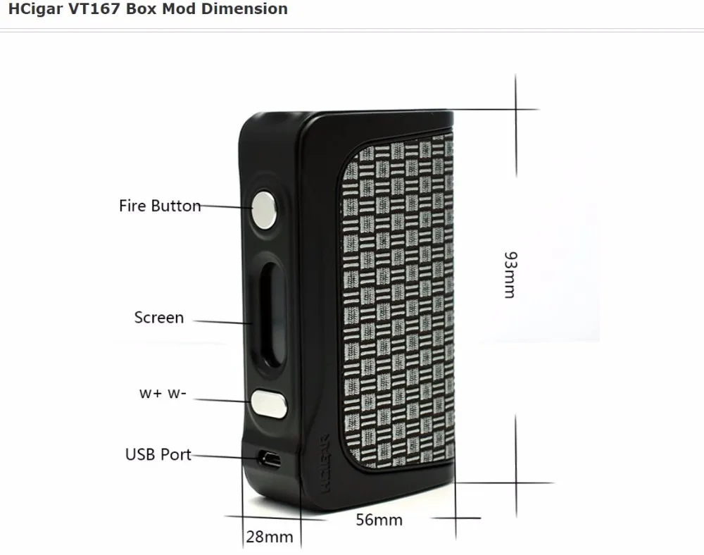 Hcigar VT167 Box Mod -12