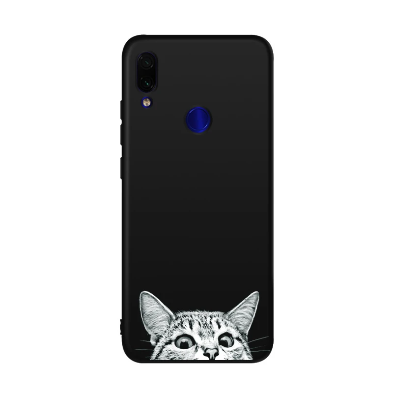 Мягкий силиконовый чехол QAQsam 6," для Xiaomi Redmi Note 7, матовый чехол с рисунком для телефона s Funda - Цвет: 19