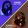 KOTION EACH-auriculares estéreo de graves profundos para videojuegos, cascos con micrófono y luz LED para PC, portátil, PS4, Xbox ► Foto 2/6