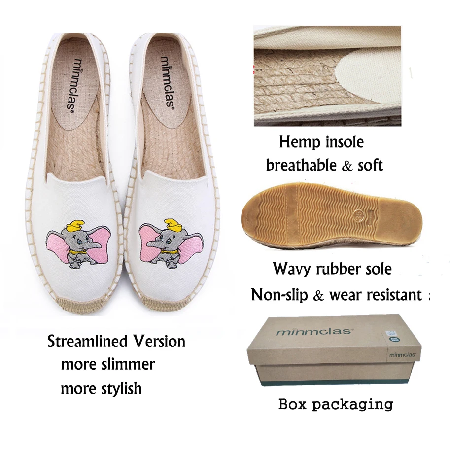 Lady Summer Thick-Soled Slippers,Canvas Flat Bottom Non-Slip Lined Slippers